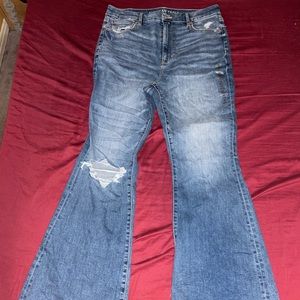High Waisted Flare Jeans.